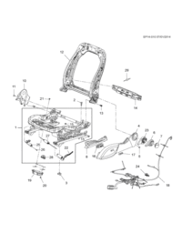 9059255-Garnish, front seat cush side