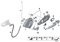 51217380545-Handle carrier door outside lh