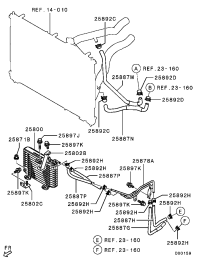 2922A604-HOSE,T/M OIL COOLER LINE