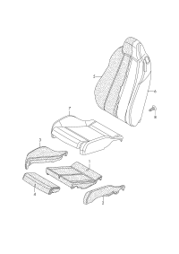 8W0881775E-Back cushion: