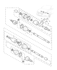 10275208-Shaft assy, front drive