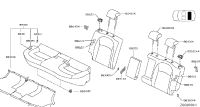 86430JE50A-Headrest assy-rear seat