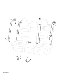 10462226-S/belt assy-2nd seat