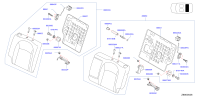 88600JE20A-Back assy-rear seat, rh