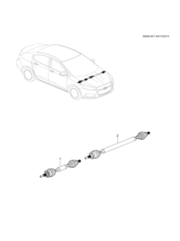 13368268-Shaft, front drive (incl. 2-12)
