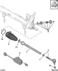 406674-Boot kit, steering gear