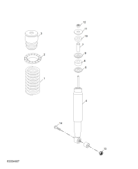 K4519105010-Insulator, rear suspension spring