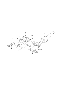180253059BG-Pipe with catalytic converter: