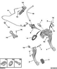 9674259480-Master cyl, clutch