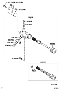 0431317010-CYLINDER KIT, CLUTCH RELEASE