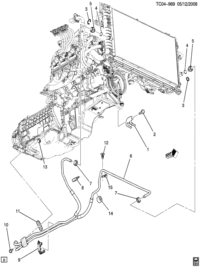 20835128-Tube, oil cooler (incl 7-9,11) (AC-DELCO #20835128)