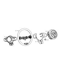 1TT67XDVAA-COVER STEERING WHEEL BACK