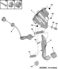 2150EC-Cable, clutch steering