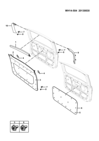 23884842-Trim assy-t/gate