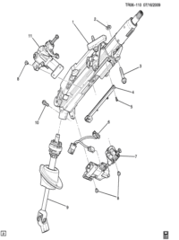 25897117-Sensor, steering column recliner (AC-DELCO #25897117)