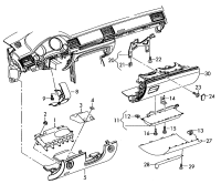 4E0880841-Knee air bag unit * *