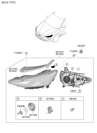 92140E5100-DUST CAP ASSY-HEADLAMP