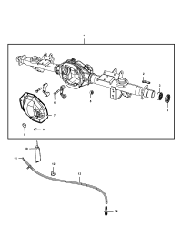 68170795AB-CASE REAR AXLE
