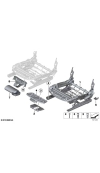 52107243529-Seat mech eps lh
