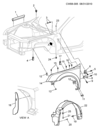 9024145-Seal, hood cover