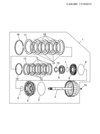 93741743-Flange, direct clutch (part of 1) (H = 3.8)