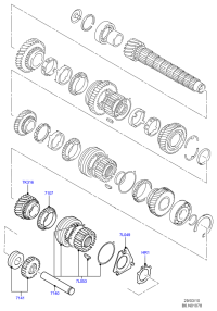8U3R7K316BA-Gear-main shaft 5th