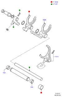 8U3R7F470AB-Fork Assy