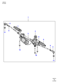 MS13D080AA-Gear assy-steering