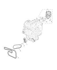 24108298-Belt, water pump drive