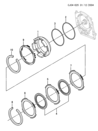 93741864-Seal, overdrive clutch piston outer (o-ring)