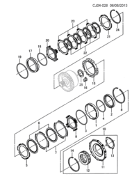 93741898-Bearing, front sun gear thrust