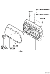 5271104020-GRILLE, RADIATOR, OUTSIDE