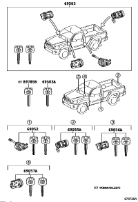 6900504191-CYLINDER SET, LOCK