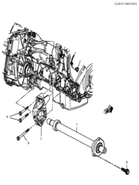 9013595-Shaft, front drive inner
