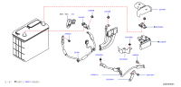 240836CE5A-Wiring assy-negative battery