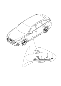 4N1949145-Warning indicator, lane assist system