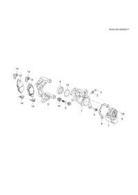 26225462-Housing assy-caliper rr (incl 2-5)