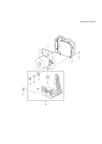 26698063-Bracket, brake pressure regulating valve (including 6-10)