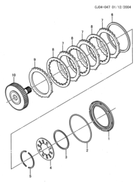 93742250-Piston, forward clutch