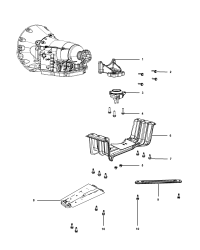 52124631AC-Transaxle beam
