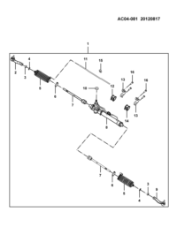24555742-GEAR ASSY POWER STEERING