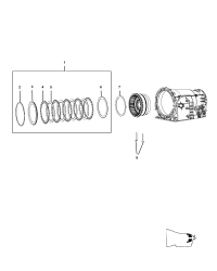 68028667AA-CLUTCH PACKAGE B2 BRAKE CLUTCH STACK UP