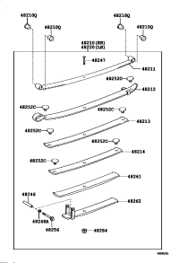 4815660742-BOLT, HEXAGON(FOR REAR SPRING CLIP SET)