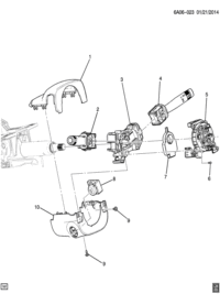 23351616-Coil, steering wheel air bag (16 circuit)