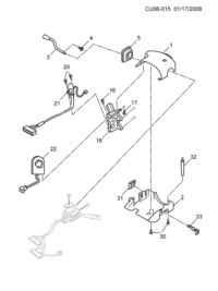 26083785-Lid, steering column upper (w/o)