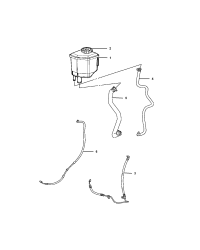 4782350AC-HOSE POWER STEERING SUPPLY RESERVOIR TO PUMP
