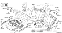 882232DT2D-Cap, seat track-2nd seat, rear rh