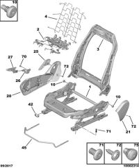 16126046ZD-Cover assy-fr seat m