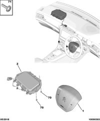 96783105ZD-Coversteering wheel w/air bag