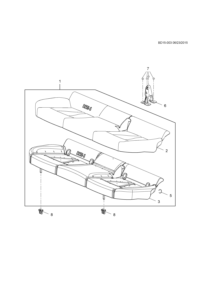 26669805-Cushion, rear seat (incl. 2-3,5)